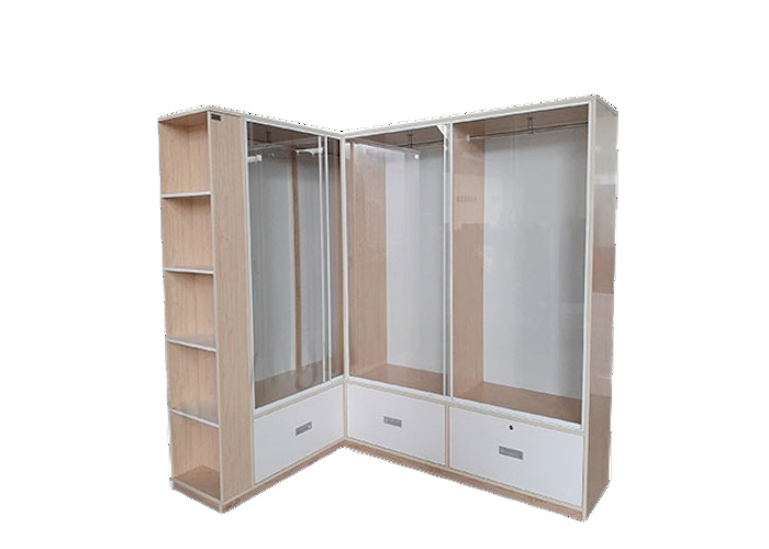 Tủ L cửa lùa kiếng - Ecoplast